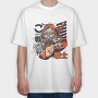 Cyber Warrior, Tricou Oversize Barbati (Unisex)