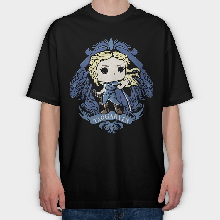 Targaryen Dragon Dance, Tricou Oversize Barbati (Unisex)