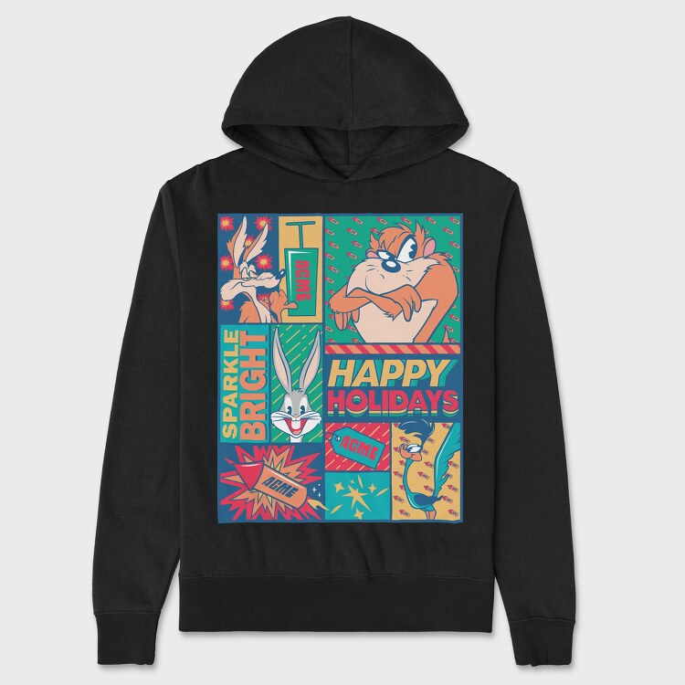 Hanorac Barbati (Unisex), Looney Tunes Happy Holidays