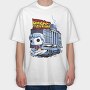 Back To The Future Pop Art, Tricou Oversize Barbati (Unisex)