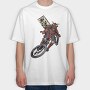 Samurai Bike Ride, Tricou Oversize Barbati (Unisex)