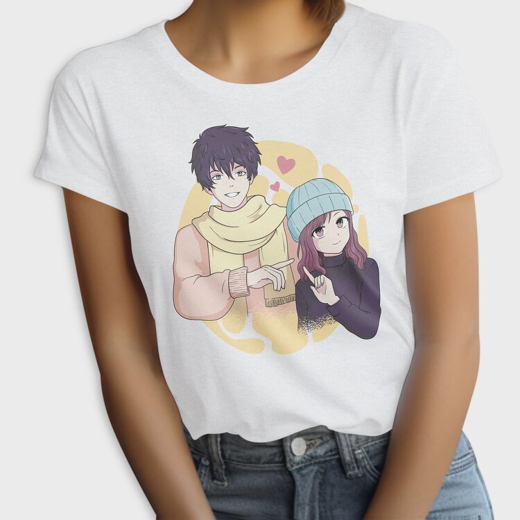 Scarf Love Couple, Tricou Femei