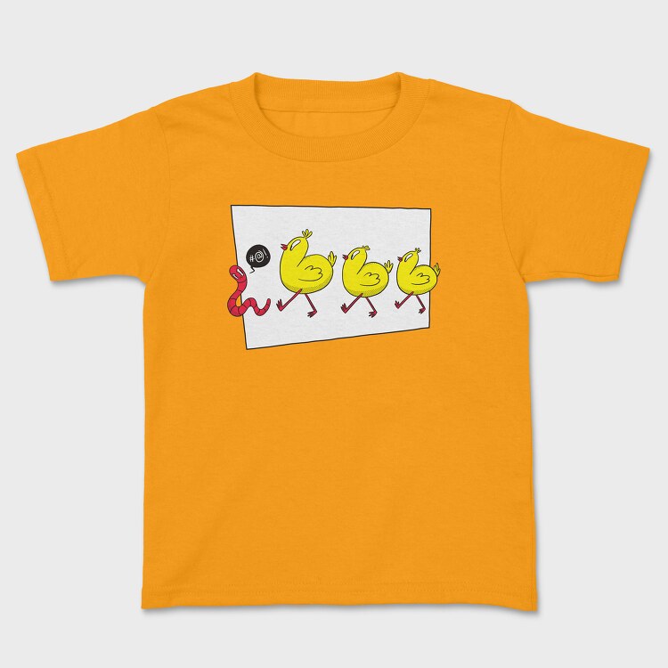 Tricou Copii, Worm Chicks