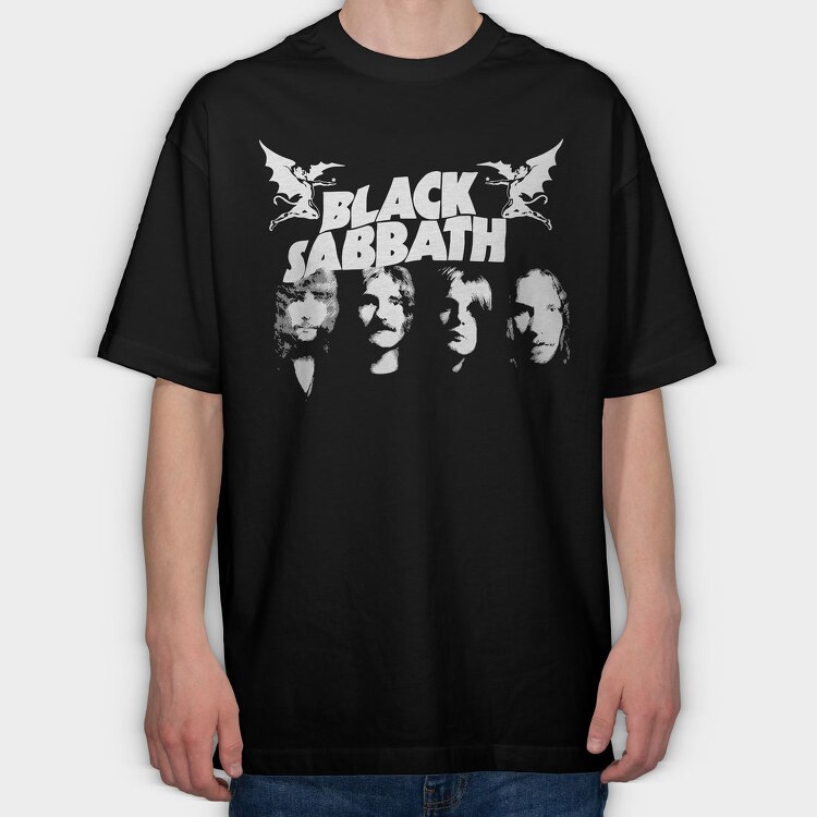 Grunge Faces, Tricou Oversize Barbati (Unisex)