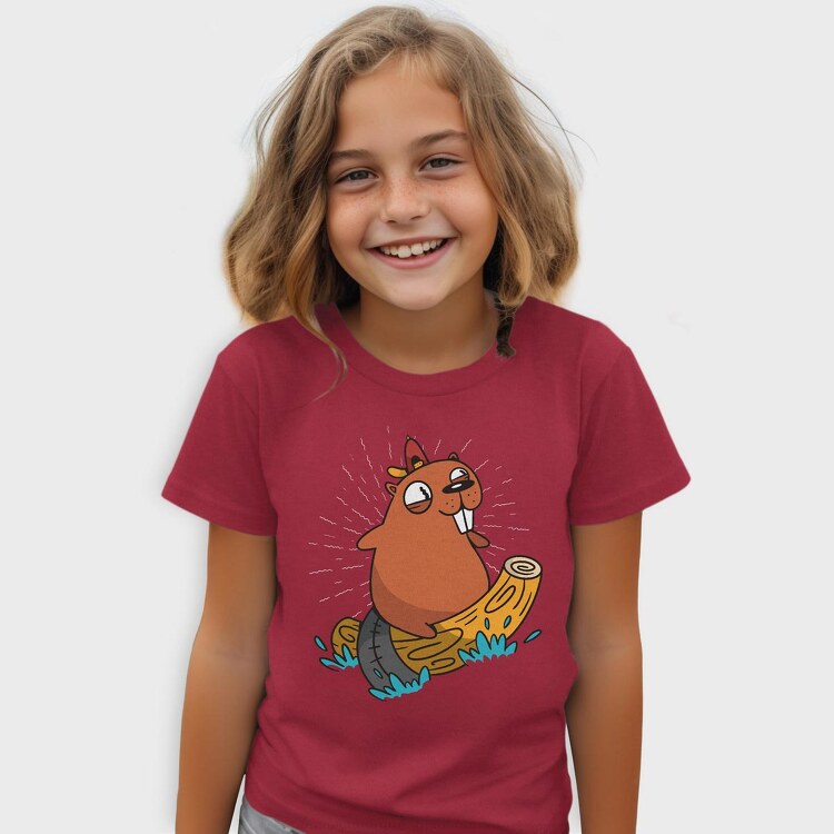 Surfing Beaver, Tricou Copii