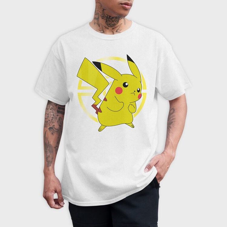 Pikachu Lightning Bolt, Tricou Barbati (Unisex)