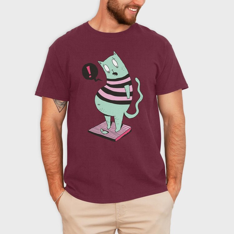 Fat Cat, Tricou Barbati (Unisex)