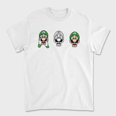 Luigi Scream 1 2, Tricou Barbati (Unisex)