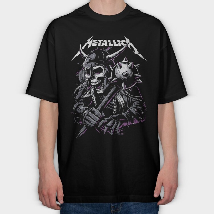 Metallica Warrior, Tricou Oversize Barbati (Unisex)