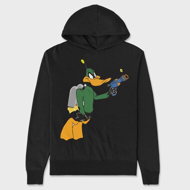 Cartoon Retro Duck Dodgers 2, Hanorac Oversize Barbati (Unisex)