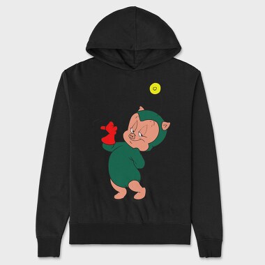 Cartoon Retro Duck Dodgers 5, Hanorac Oversize Barbati (Unisex)