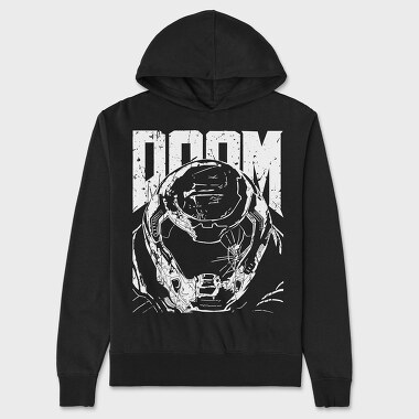 Doom 4, Hanorac Oversize Barbati (Unisex)