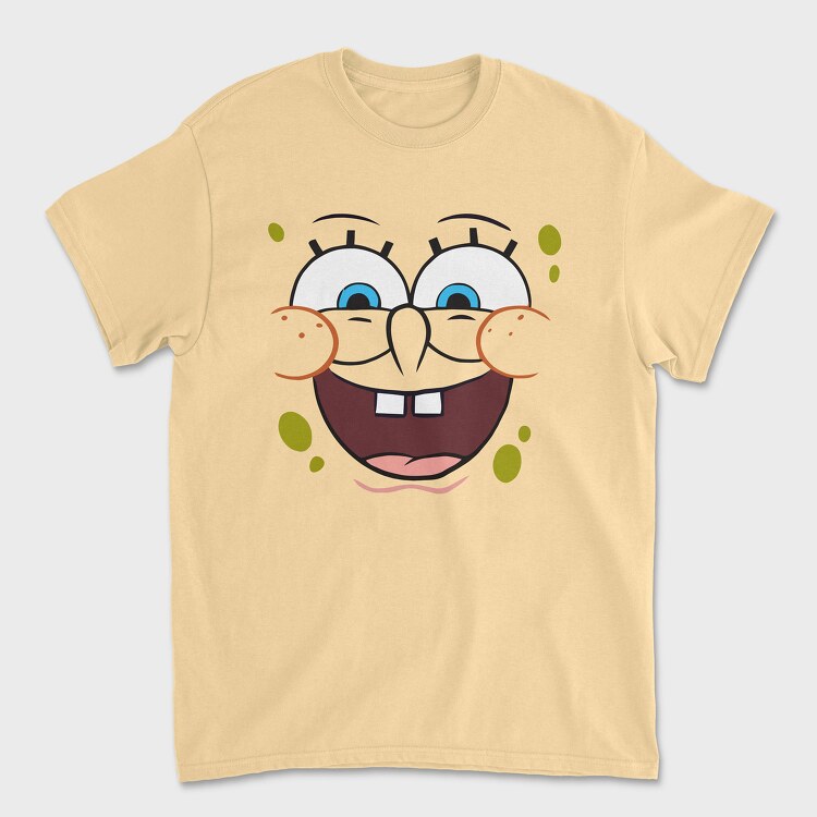 Tricou Barbati (Unisex), SpongeBob face 10