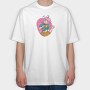 Singing Girl Karaoke, Tricou Oversize Barbati (Unisex)