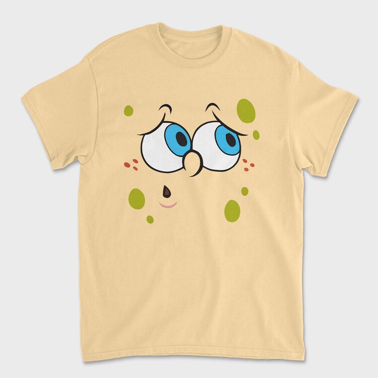 Tricou Barbati (Unisex), SpongeBob face 12