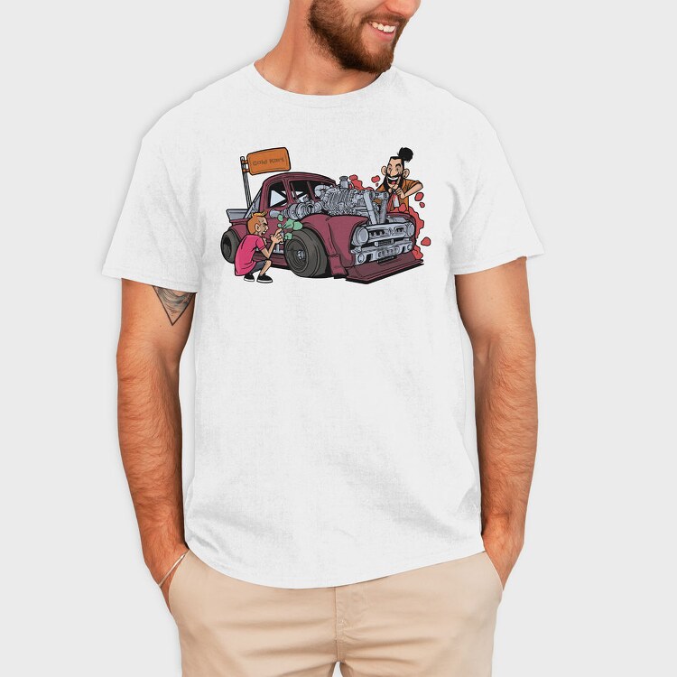 Hot Rod Garage, Tricou Barbati (Unisex)