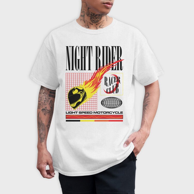 Night Rider 2, Tricou Barbati (Unisex)
