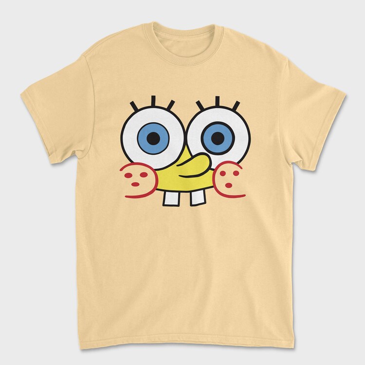 Tricou Barbati (Unisex), SpongeBob face 17