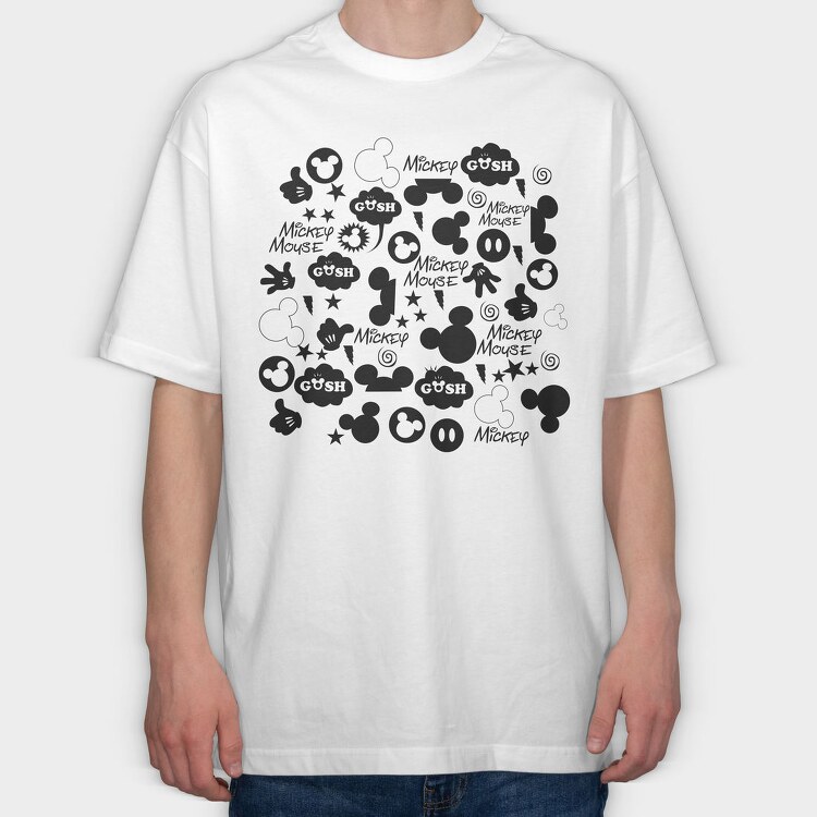 Mickey Mouse Gosh, Tricou Oversize Barbati (Unisex)