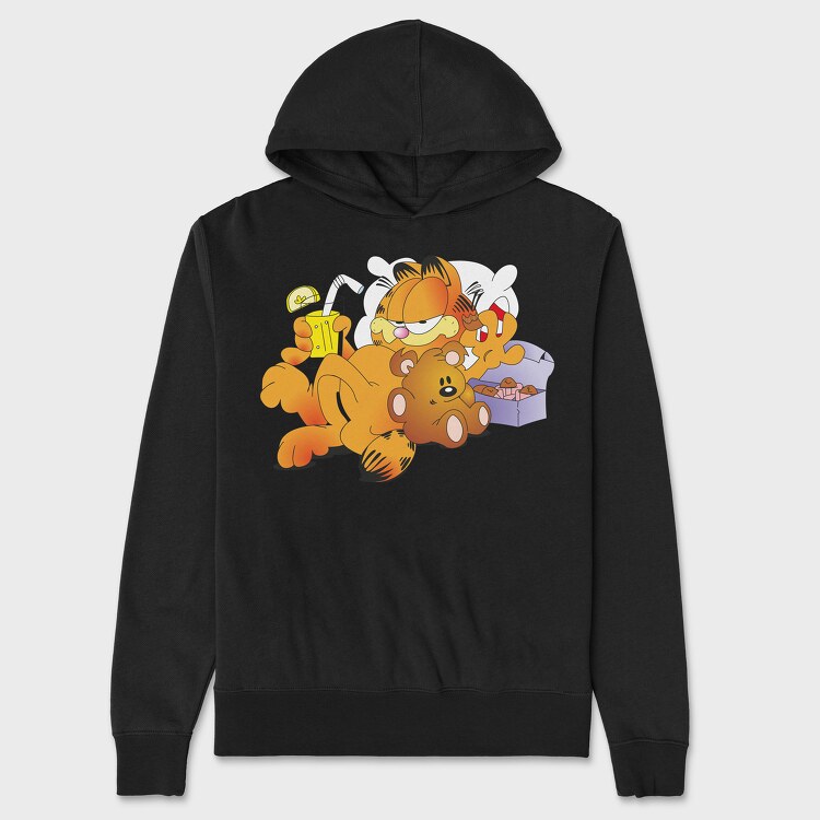 Hanorac Barbati (Unisex), Cartoon Retro Garfield 4