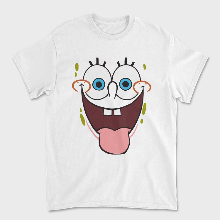 Tricou Barbati (Unisex), SpongeBob face 3