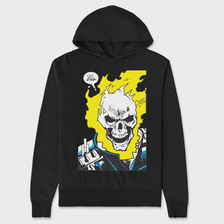 Ghost Rider 7, Hanorac Oversize Barbati (Unisex)