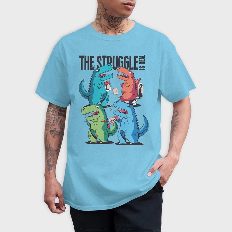 Dino Problems, Tricou Barbati (Unisex)