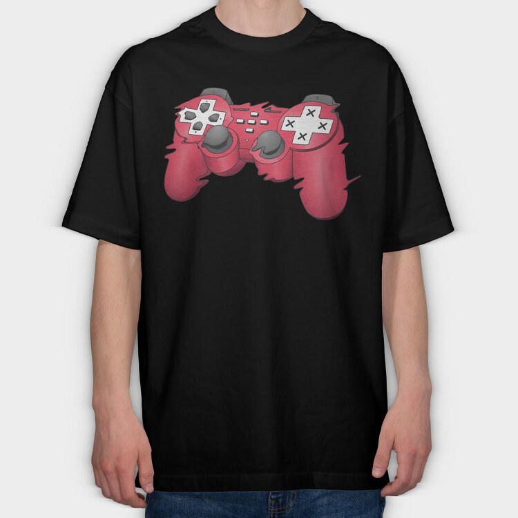 Ps4 Controller, Tricou Oversize Barbati (Unisex)