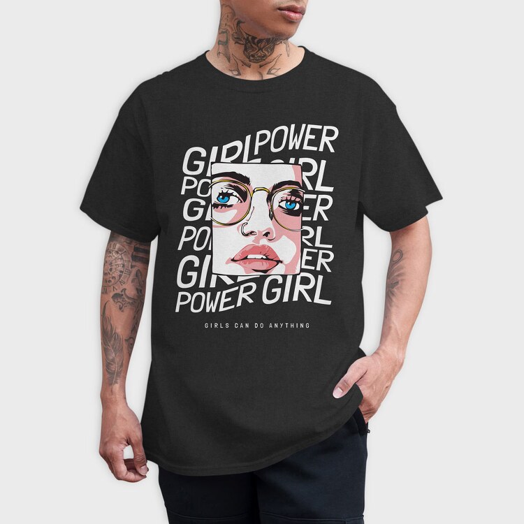 Girl Power, Tricou Barbati (Unisex)