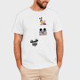 Mickey Mouse Stripes, Tricou Barbati (Unisex)