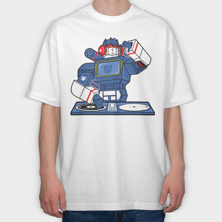 Transformer Dj, Tricou Oversize Barbati (Unisex)