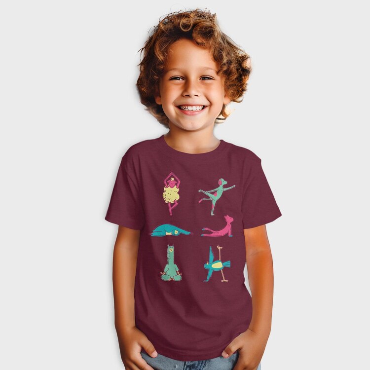 Animals Doing Yoga, Tricou Copii