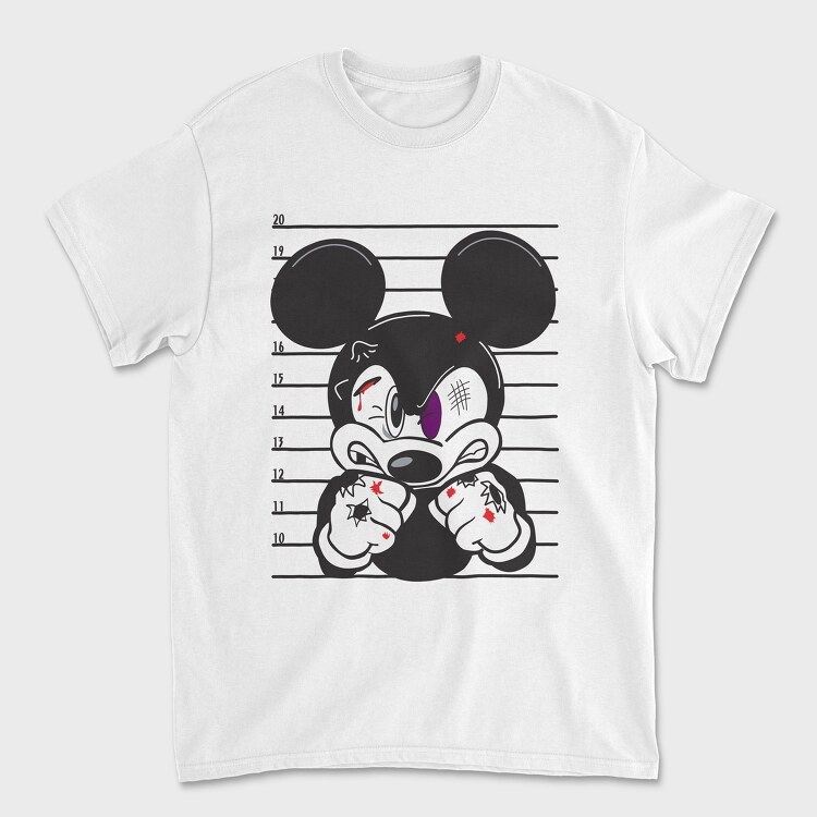 Tricou Barbati (Unisex), Prisoner Mickey Mouse