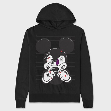 Prisoner Mickey Mouse, Hanorac Oversize Barbati (Unisex)