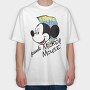 Punk Mickey Mouse, Tricou Oversize Barbati (Unisex)