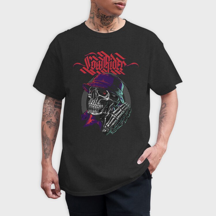 Skull Rider, Tricou Barbati (Unisex)