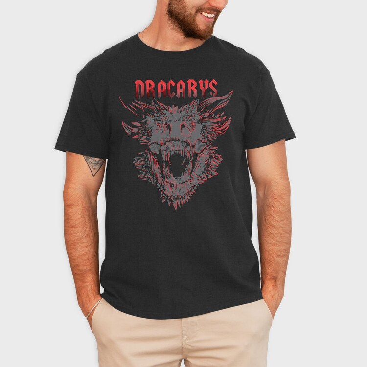 Dracarys Wolf Howl, Tricou Barbati (Unisex)