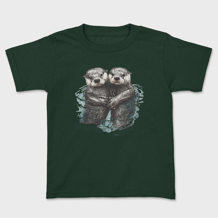 Otters Swimming, Tricou Copii