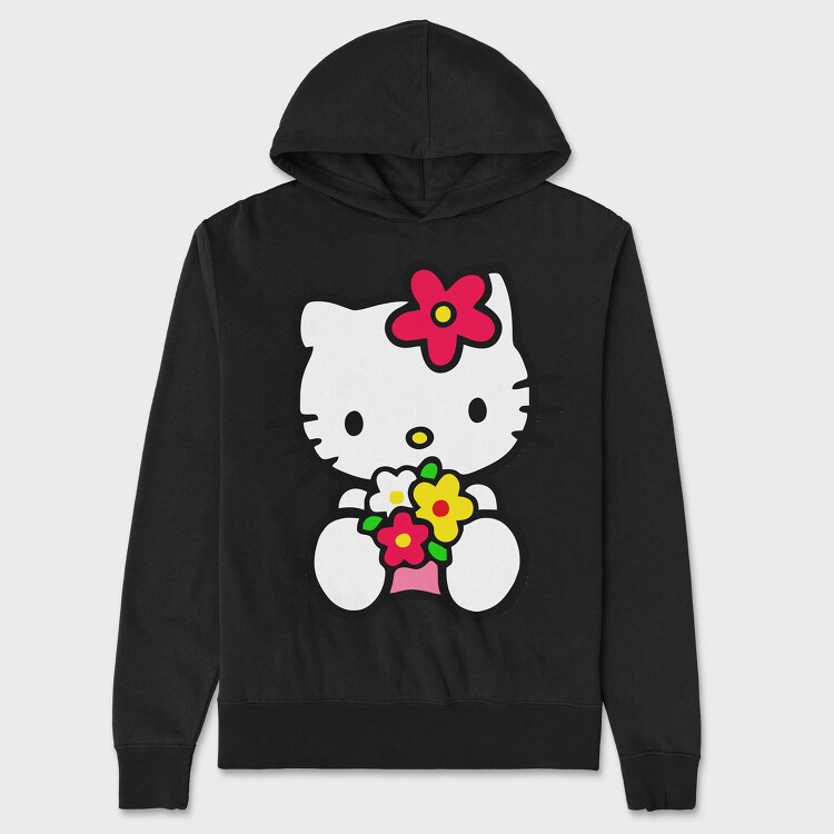 Hanorac Barbati (Unisex), Cartoon Retro Hello Kitty 4