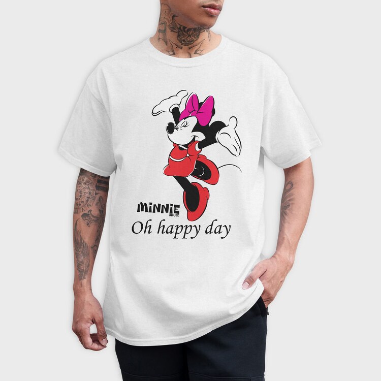 Minnie Mouse Happy Day, Tricou Barbati (Unisex)