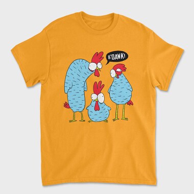 Tricou Barbati (Unisex), Crazy Chicken