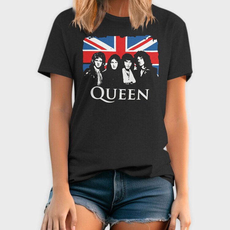 Union Jack Queen, Tricou Barbati (Unisex)