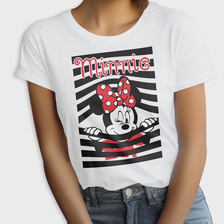 Minnie Mouse Stripes, Tricou Femei