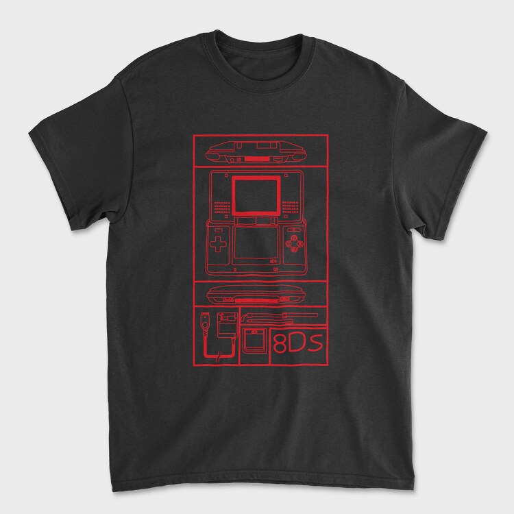 Retro Gaming 8 Bit, Tricou Barbati (Unisex)