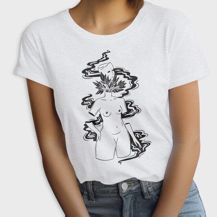 Smoke Leaf Woman, Tricou Femei