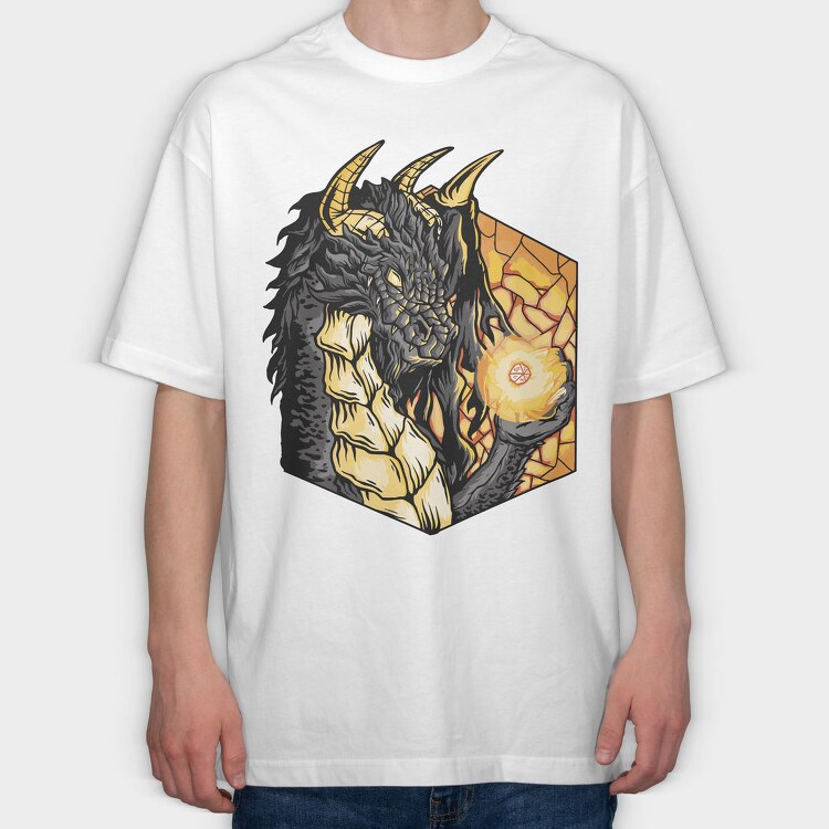 Dragons Eye, Tricou Oversize Barbati (Unisex)