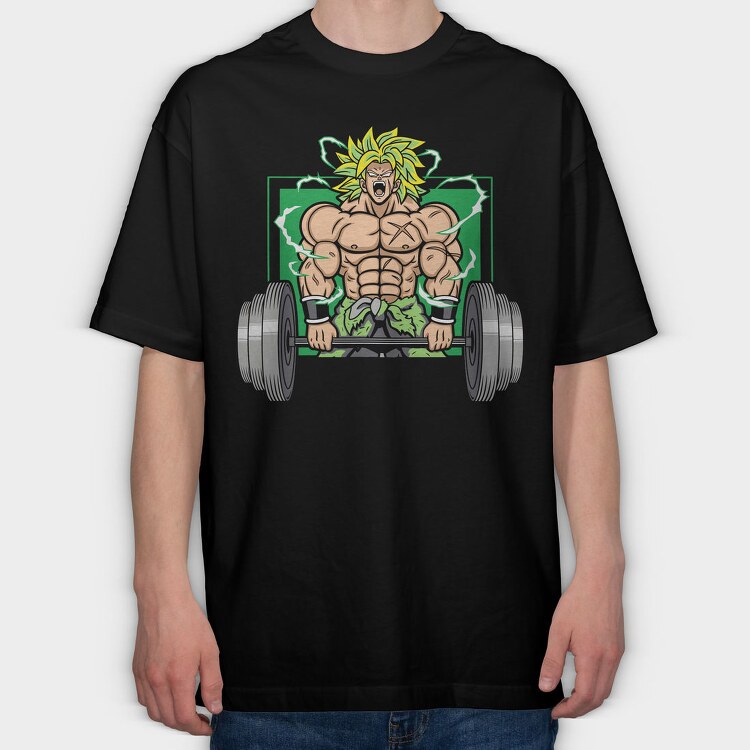 Broly Power, Tricou Oversize Barbati (Unisex)