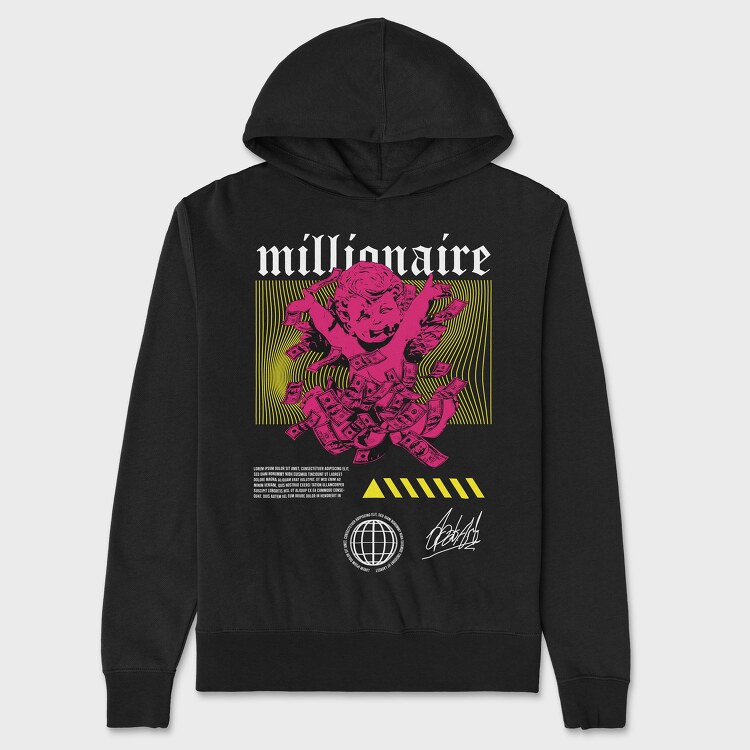 Millionaire 2, Hanorac Oversize Barbati (Unisex)