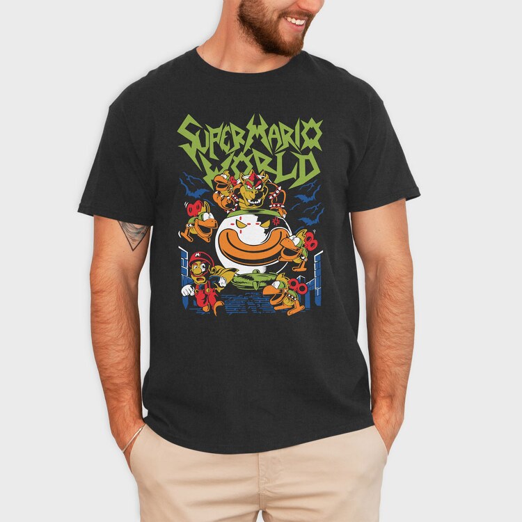 Super Mario World, Tricou Barbati (Unisex)