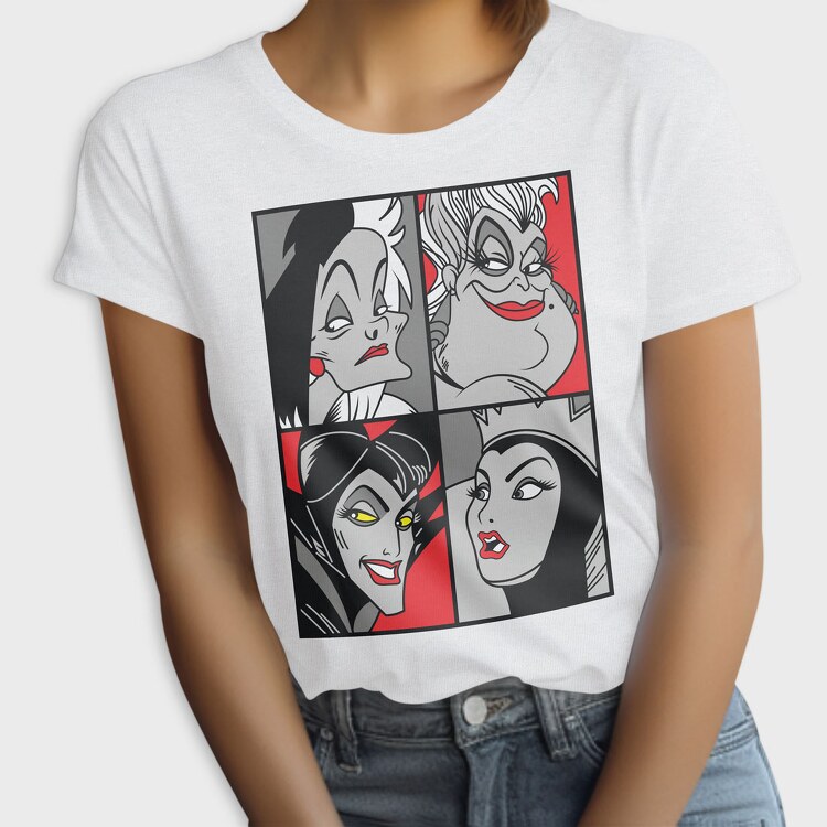 Villanas Disney Pop Art, Tricou Femei